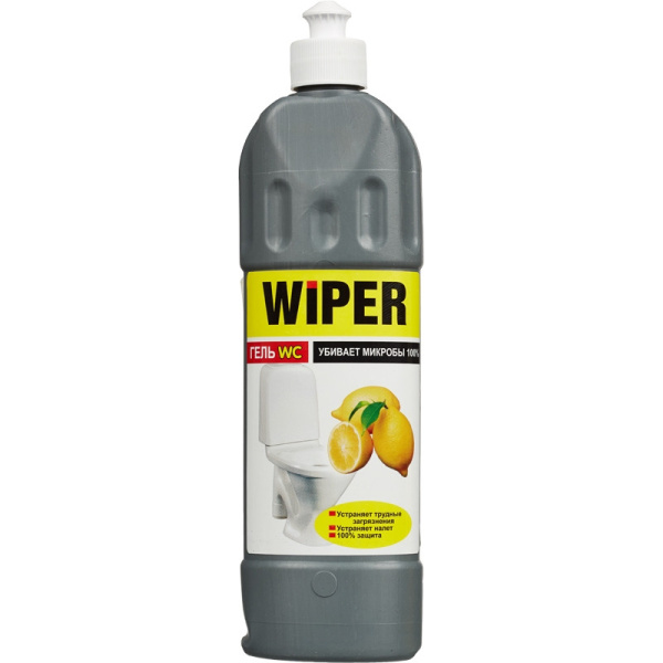 Средство для сантехники WIPER гель WC Лимон  500мл НСК