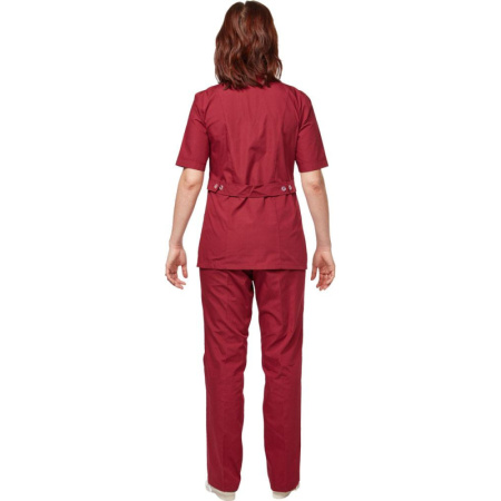 Костюм для горничных и уборщиц женский у12-КБР бордо (р.44-46)р.170-176