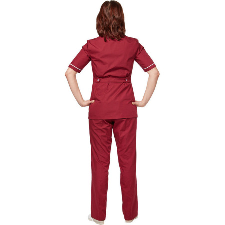 Костюм для горничных и уборщиц женский у13-КБР бордо (р.60-62)р.170-176