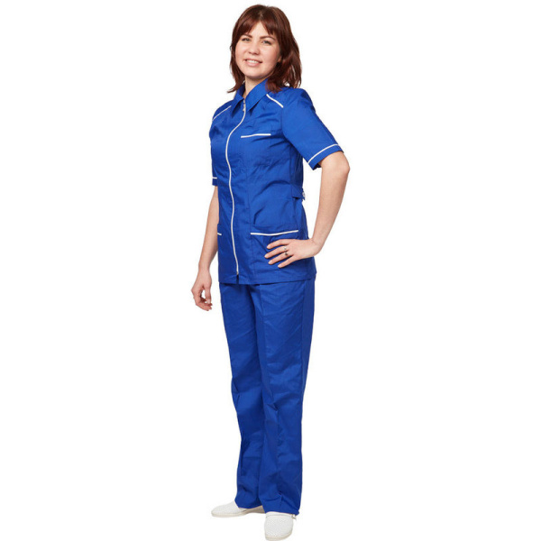 Костюм для горничных и уборщиц женский у13-КБР василек (р.56-58)р.158-164