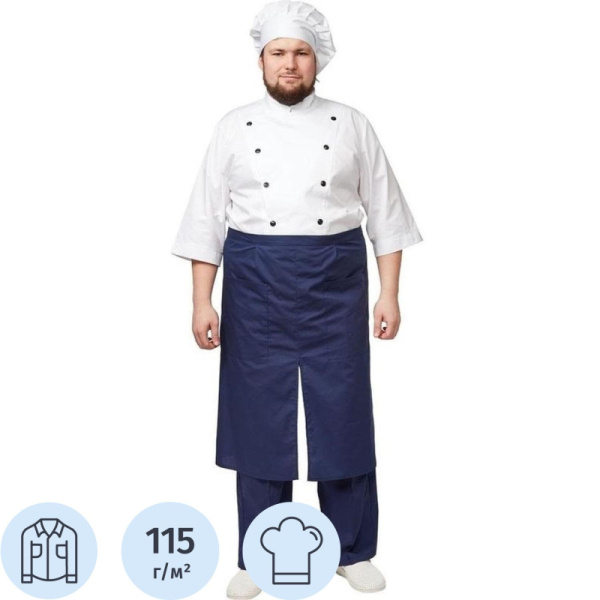 Куртка поварская универс. у14-КУ белая (р.48-50) р.158-164