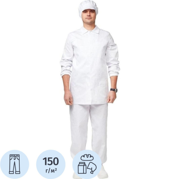 Брюки для пищевого производства универс. у17-БР (р.48-50) р.170-176