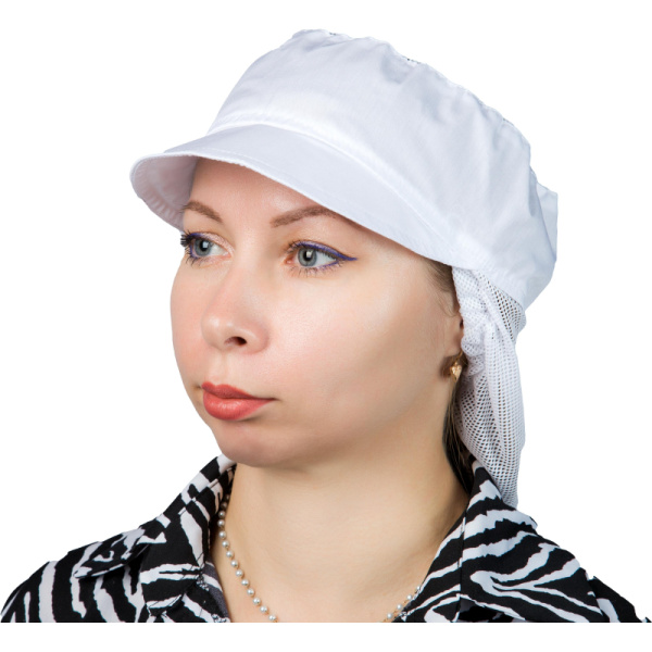 Кепи для пищевого пр-ва (женское) с сеткой