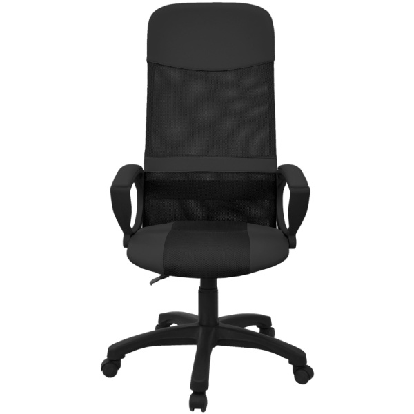 Кресло SK5_AL_Элегант L2 черн./черная сетка