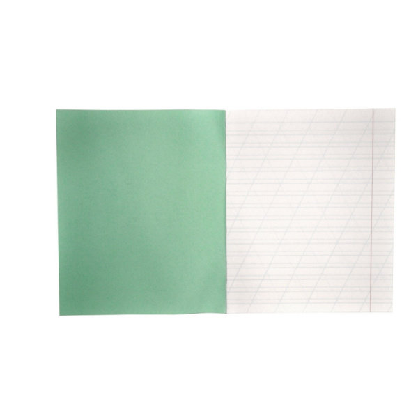 Тетрадь школьная 12л. Зелёная обложка Маяк, офсет, кос.линия Т5012Т2 4Г