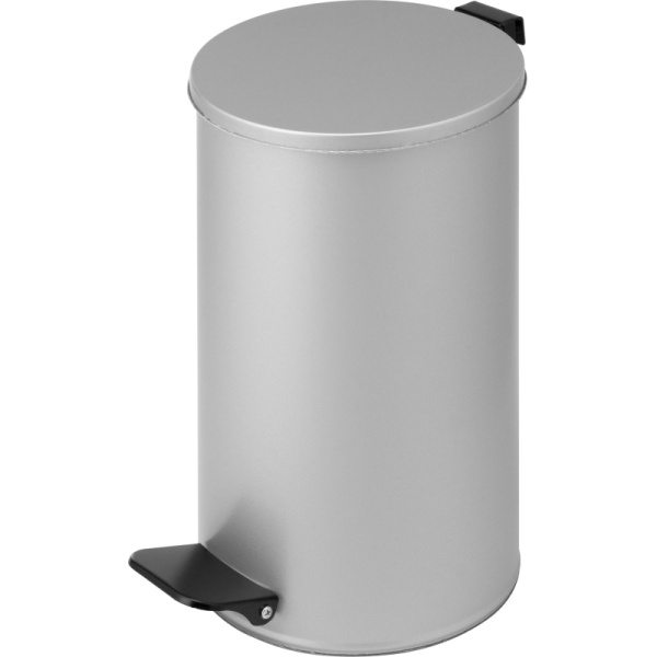 Урна педальная круглая 10 л серый металлик, 200 ммx310 мм