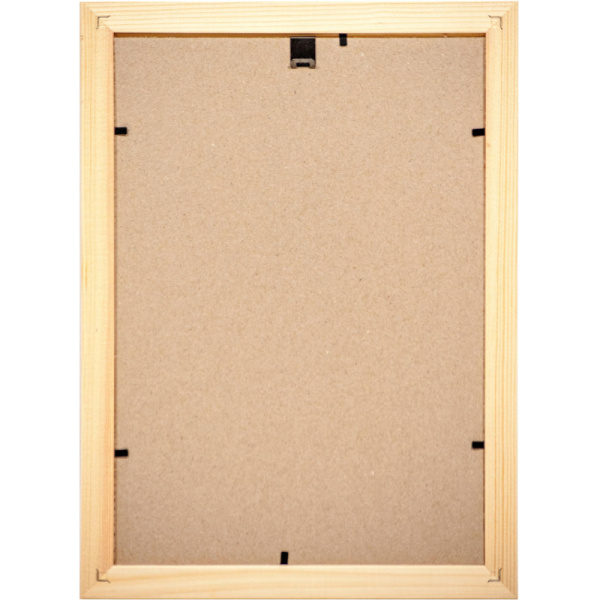 Рамка деревянная А4 желтого цвета 1703