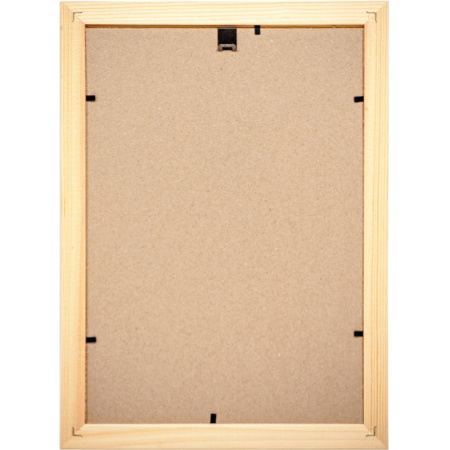 Рамка деревянная А4 желтого цвета 1703