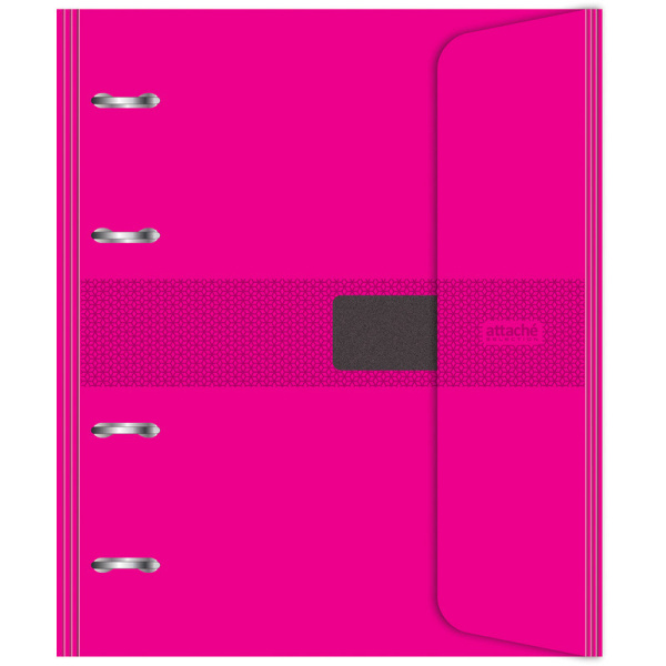 Бизнес-тетрадь со смен.блоком 120л,кл,А5, Розовый,пропилен. обл. налипучке