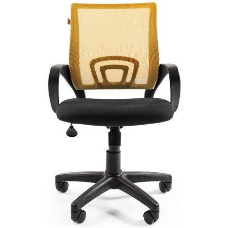Кресло VT_EChair-304 TC Net ткань черн/сетка желтая, пластик