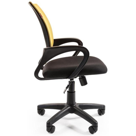 Кресло VT_EChair-304 TC Net ткань черн/сетка желтая, пластик