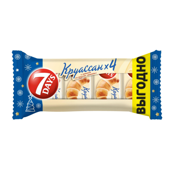 Круасcаны 7 days ваниль, 4шт х 65г