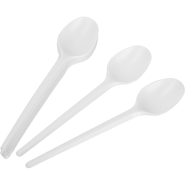 Ложка одноразовая чайная  белая ПС 100шт/уп 2169
