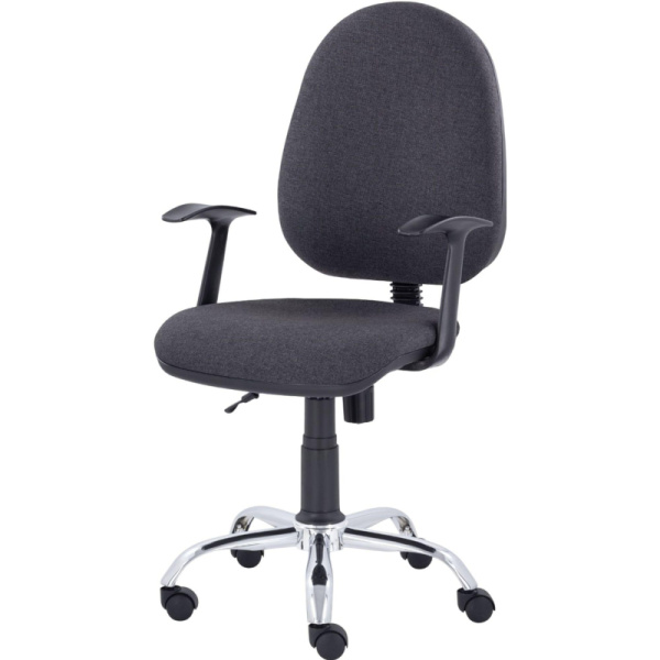 Кресло UP_EChair 223 PC ткань серая С73, хром