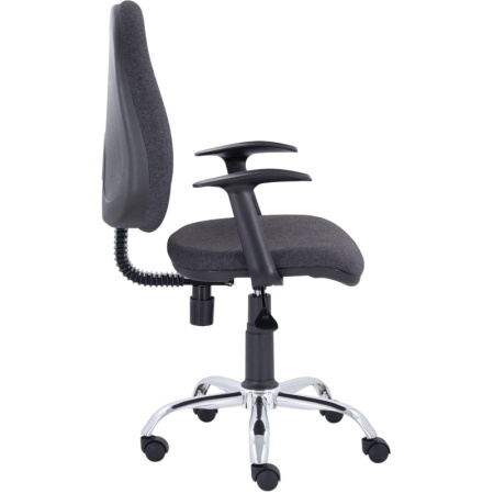 Кресло UP_EChair 223 PC ткань серая С73, хром
