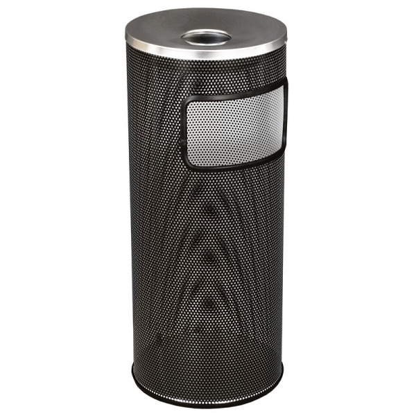 Урна-пепельница 250Н перфор. черная