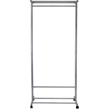 Вешалка МЕ_напольная М 9, колеса, металлик