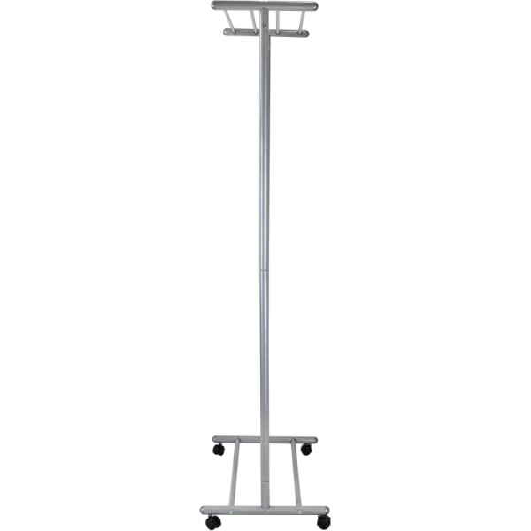 Вешалка МЕ_напольная М 9, колеса, металлик