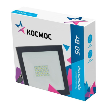 Прожектор светодиодный Космос K_PR5_LED_50 50Вт, 4000лм, IP65