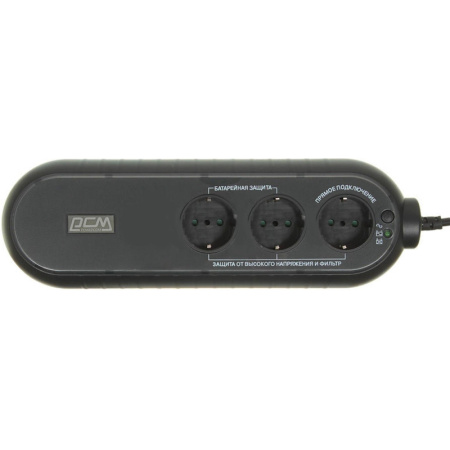 ИБП Powercom WOW 300 165Вт 300ВА черный (WOW-300A-6GG-2440)