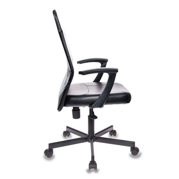 Кресло VB_EChair-224 PPU к/з черный, металл