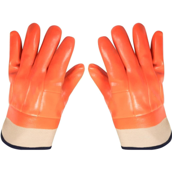 Перчатки защитные нефтеморозостойкие ПВХ утепленные р-р 10 манжет крага