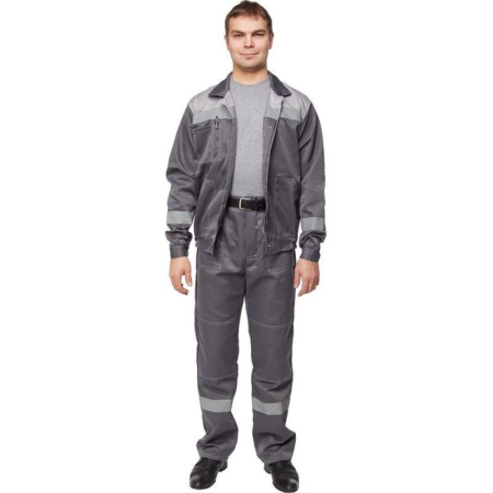 Костюм рабочий летний муж. л22-КБР т.сер./св.сер (р.44-46) 182-188