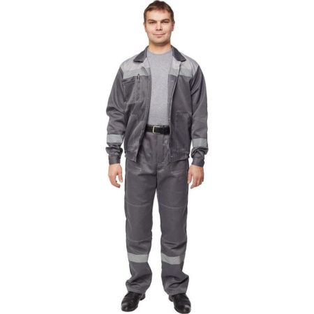 Костюм рабочий летний муж. л22-КБР т.сер./св.сер (р.48-50) 194-200