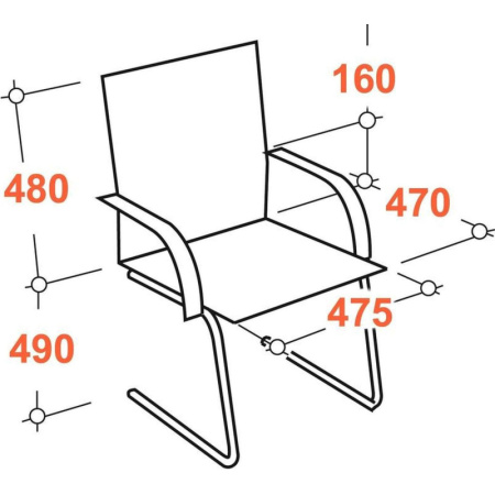 Конференц-кресло VT_CHAIRMAN 696 V ткань TW черная, сетка черная