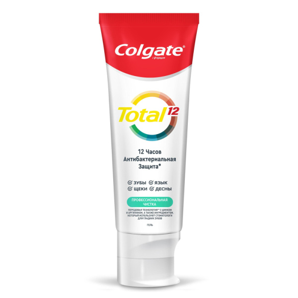 Зубная паста COLGATE TOTAL 12 Профессиональная чистка гель 75 мл