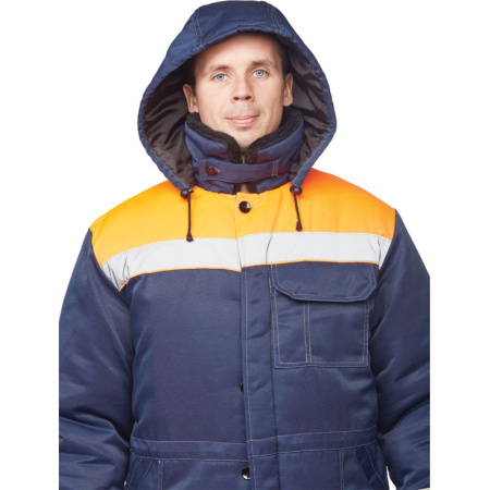 Куртка рабочая зимняя муж з32-КУ син/оранж смес 64-66/182-188 (Арсенал-СП)