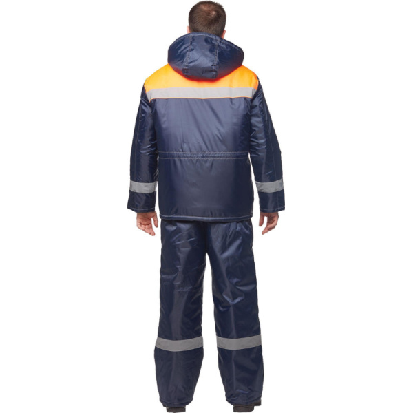 Куртка рабочая зимняя муж з32-КУ син/оранж оксф 60-62/158-164