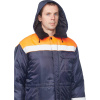 Куртка рабочая зимняя муж з32-КУ син/оранж оксф 68-70/170-176