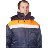 Куртка рабочая зимняя муж з32-КУ син/оранж оксф 64-66/182-188