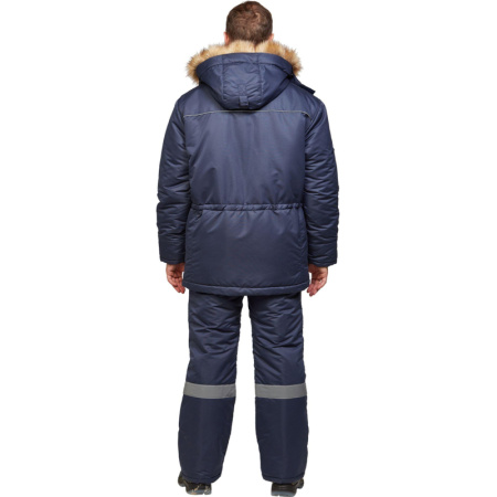 Брюки рабочие зимние муж. з28-БР син (р.52-54)170-176