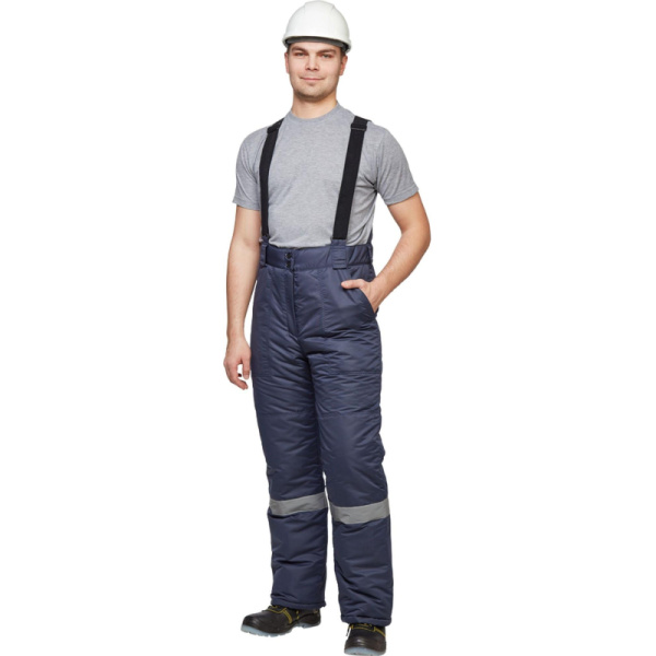 Брюки рабочие зимние муж. з28-БР син (р.52-54)182-188