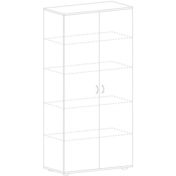 Шкаф MS_Агат   закрытый высокий АЯ-16 ясень шимо