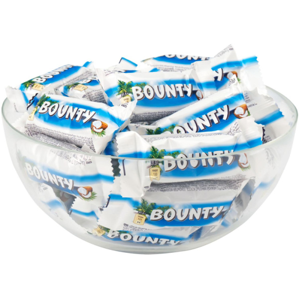 Шоколадный батончик Bounty мини, 1кг
