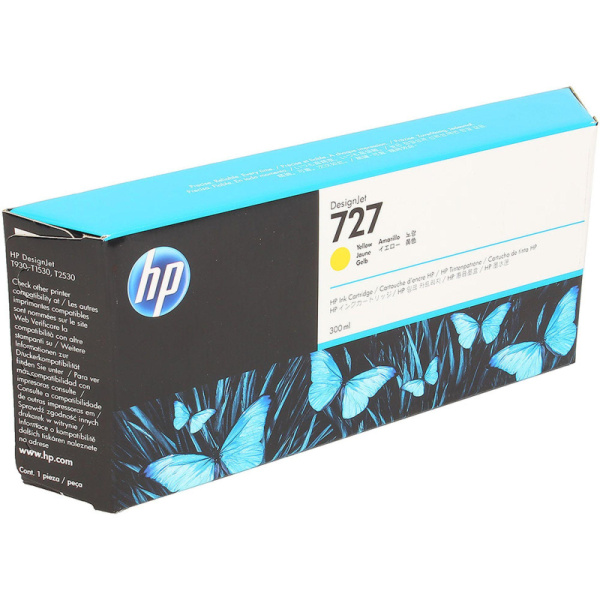 Картридж струйный HP 727 F9J78A жел. для DJ T1500/1530/920/930/2530