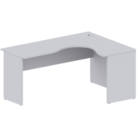 Стол Easy One правый (888,889) серый Ш1600 Г1200