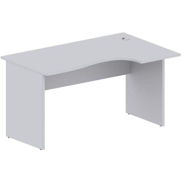 Стол Easy One правый (876,877) серый Ш1600 Г900