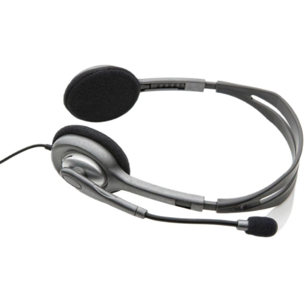 Гарнитура проводная Logitech Stereo Headset H111 Сер(981-000594/981-000593)
