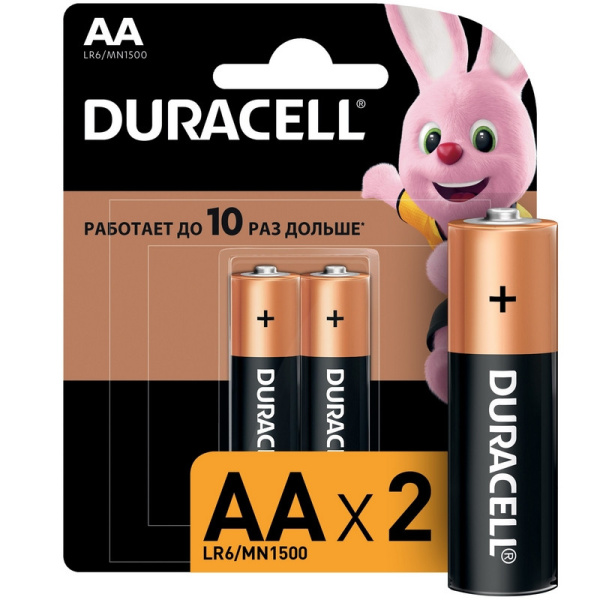 Батарейка DURACELL BASIC АА/LR6-2BL