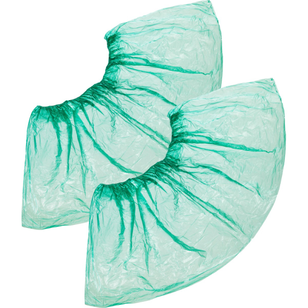 Бахилы н/с, п/э Стандарт 2,8г зеленый 50 пар/уп