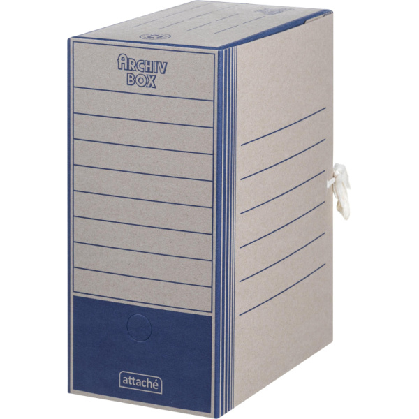 Короб архивный на завязках 150 мм,син