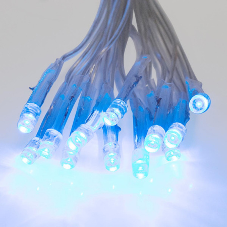 Гирлянда светодиодная сеть 1,8х1,5 м, прозрач ПВХ, 180 LED, Синий,  215-133