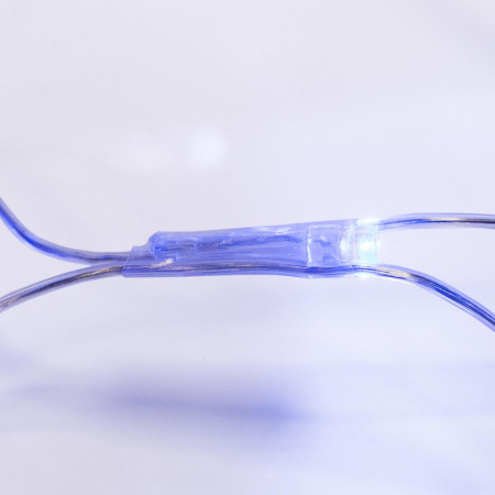 Гирлянда светодиодная сеть 1,8х1,5 м, прозрач ПВХ, 180 LED, Синий,  215-133