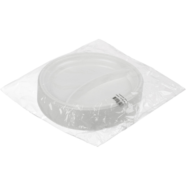 Тарелка одноразовая d-205мм, 2-х секционная белая, ПС 100шт/уп