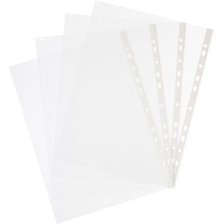 Файл-вкладыш перфорированная А4 100шт., гладкаяЭлементари 0,025 мм