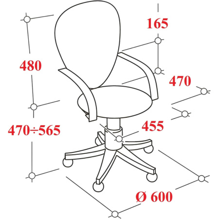 Кресло VT_EChair-304 TC Net ткань черн/сетка синий, хром
